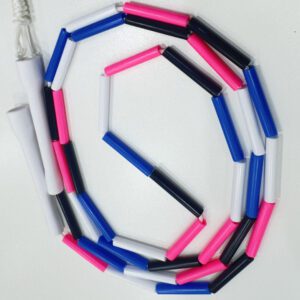 Beaded Skipping Ropes ~ Multicolour - short handles