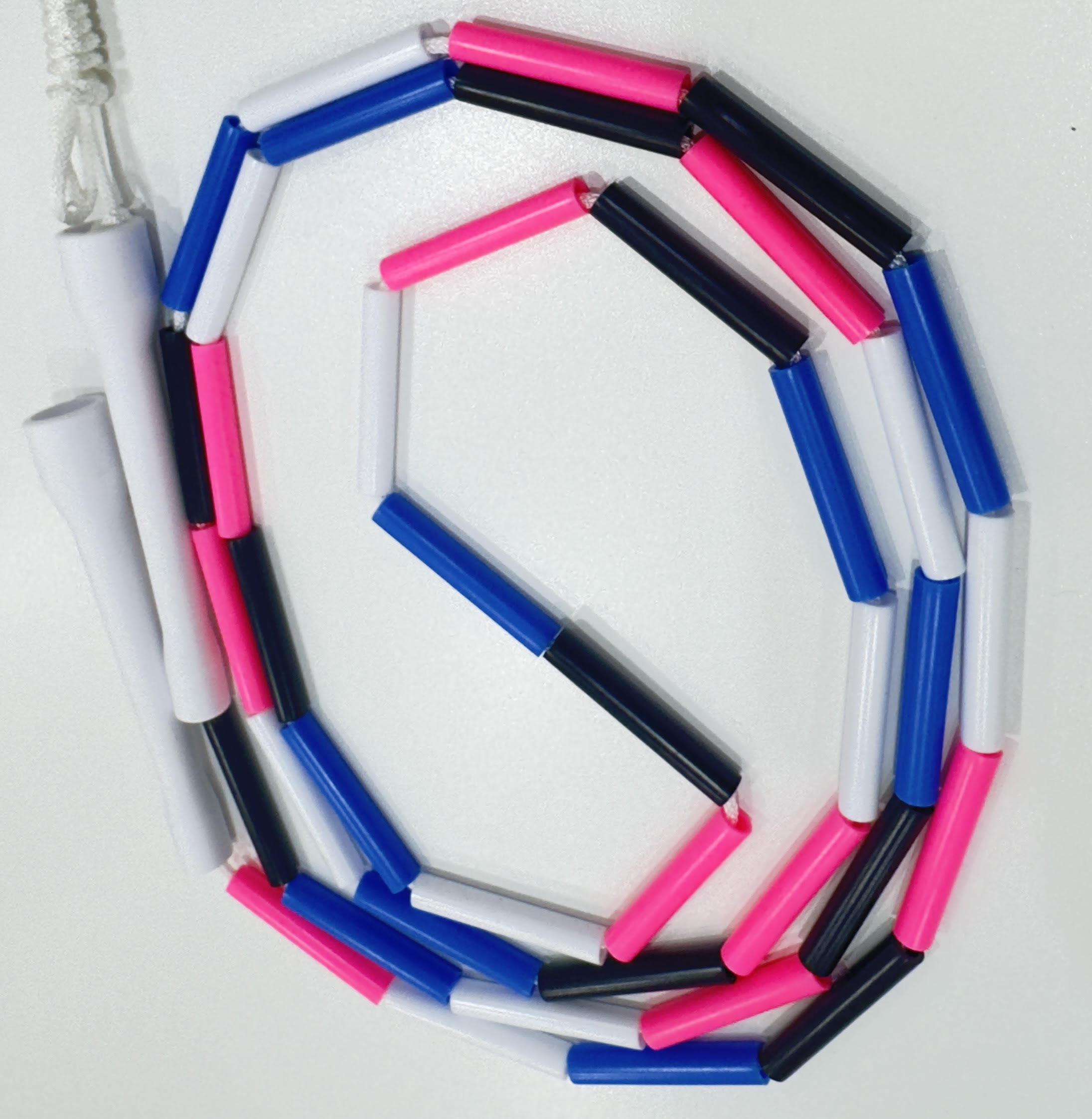 Beaded Skipping Ropes ~ Multicolour - short handles